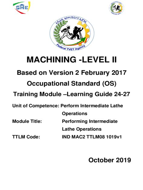 cnc machining training in pampanga|MACHINING NC II – TESDA COURSE MODULE.